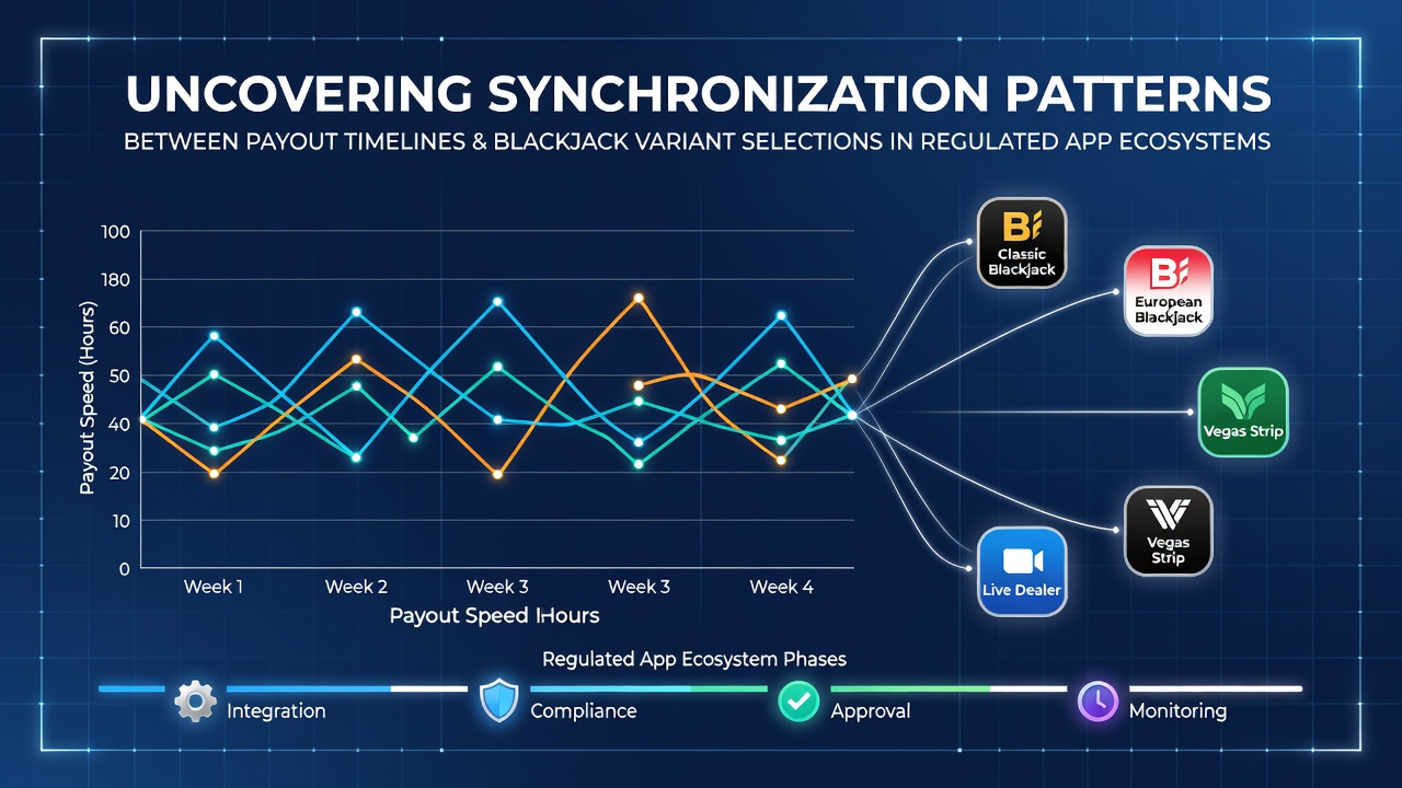 Visualization of payout timelines aligned with blackjack variant selections across regulated mobile gaming platforms
